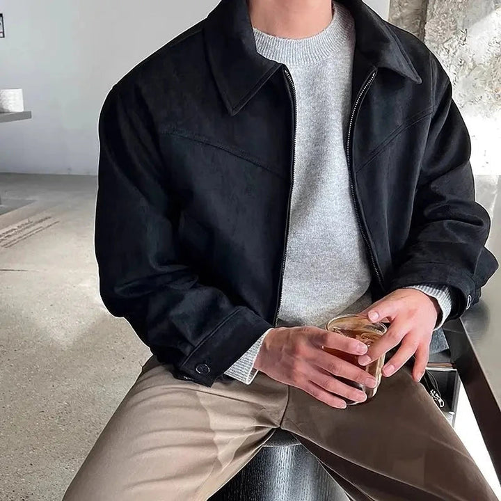 Mens Zip-Up Jacket Lightweight Spring Fit