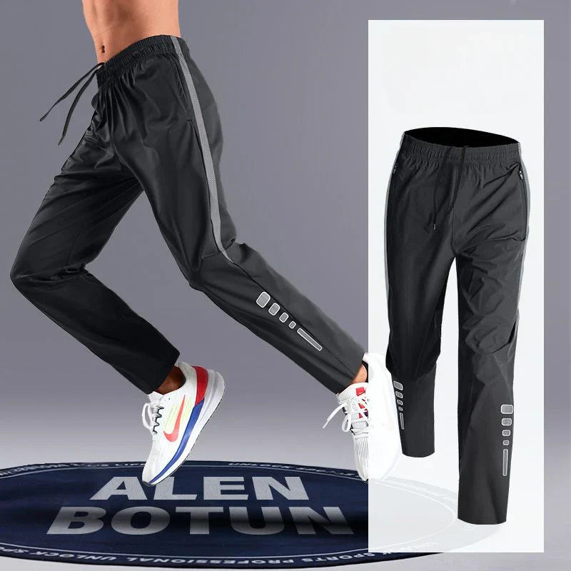 Mens Athletic Dry Fit Pants Breathable Straight Leg