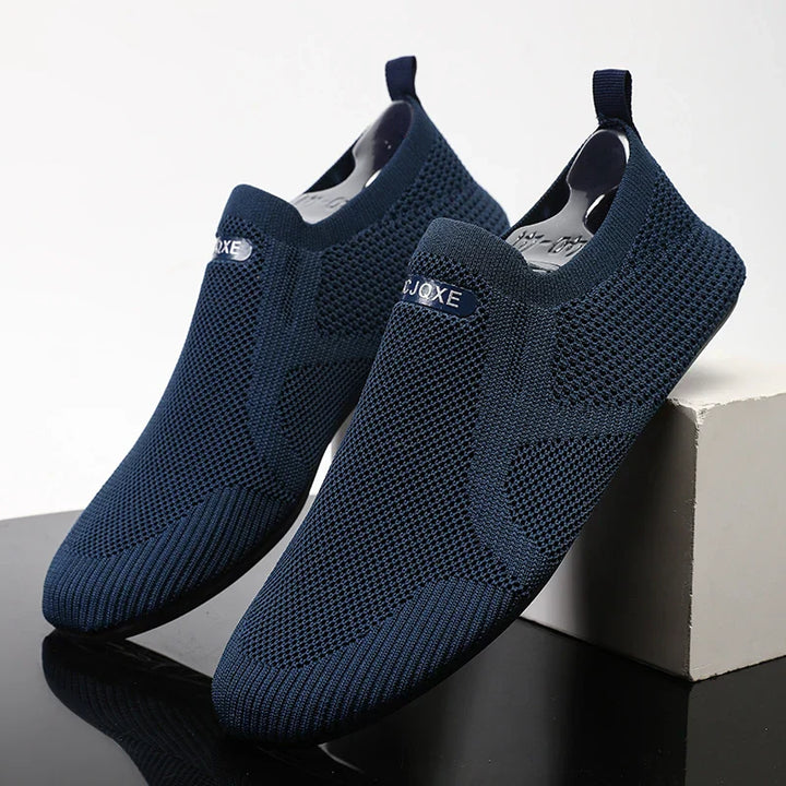 Mens Loafers Mesh Upper Slip-On