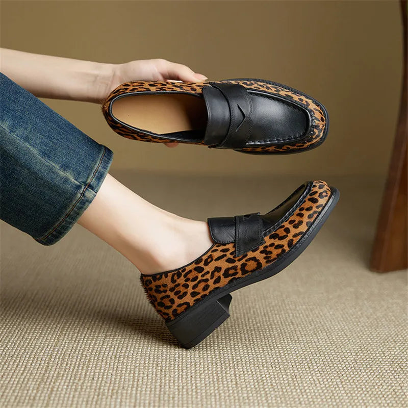 Mens Leather Slip-On Shoes Comfortable Fit - BritishMode