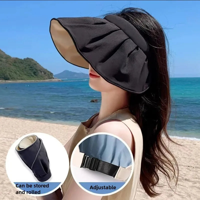 Unisex Sun Protection Hat Packable Large Brim