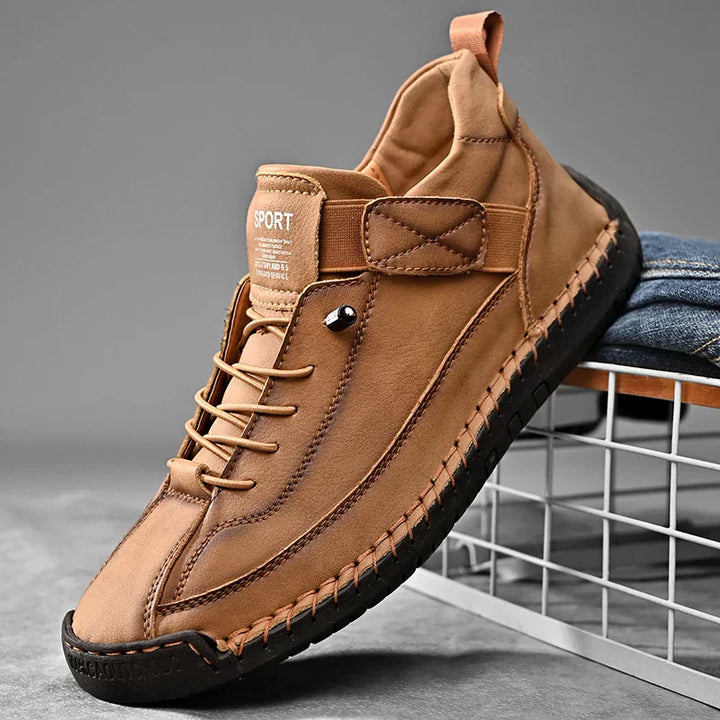 Mens Casual Walking Sneakers Moc Stitching Grip Outsole - BritishMode