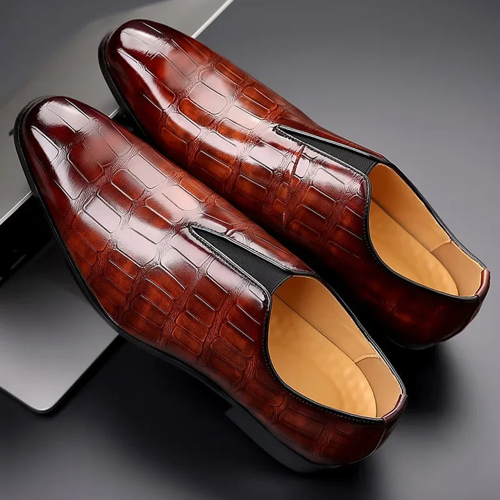 Mens Loafers Genuine Leather Slip-On
