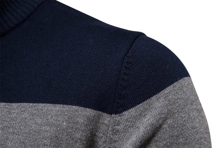 Mens Quarter-Zip Sweater Knit Regular Fit