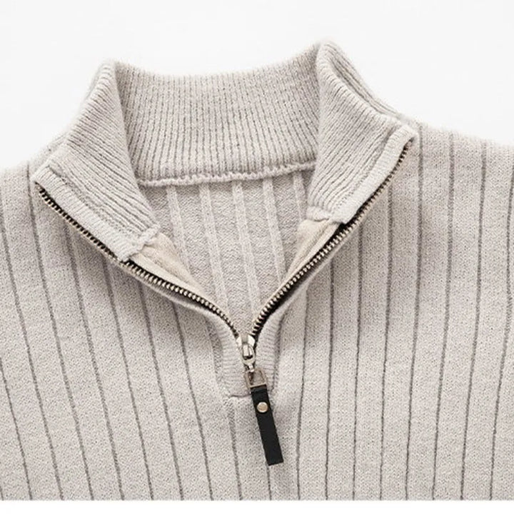 Mens Half-Zip Sweater Knit Casual Fit