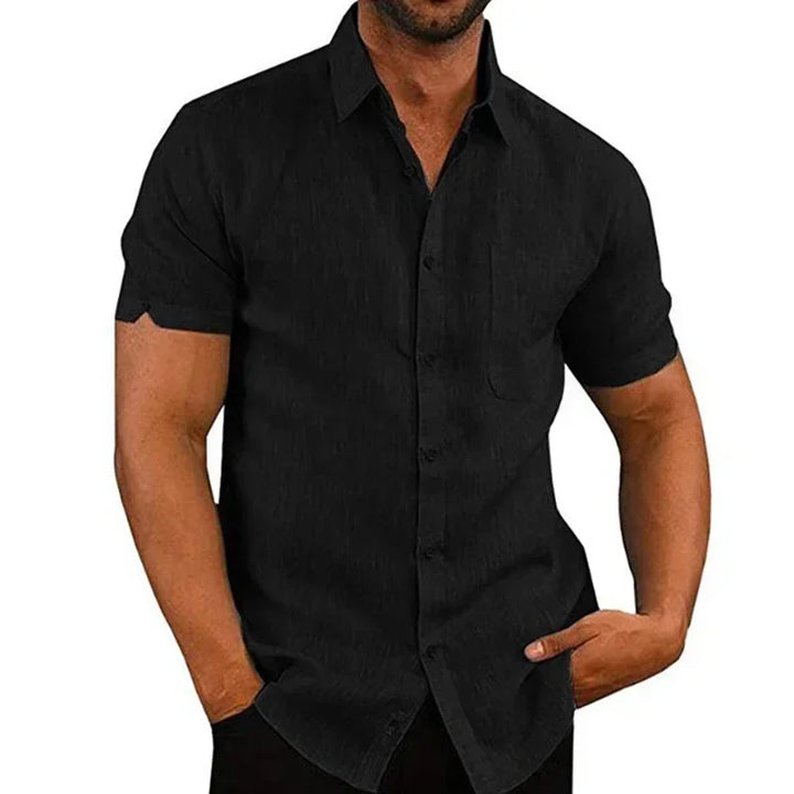 Mens Casual Shirt Breathable Summer Fit