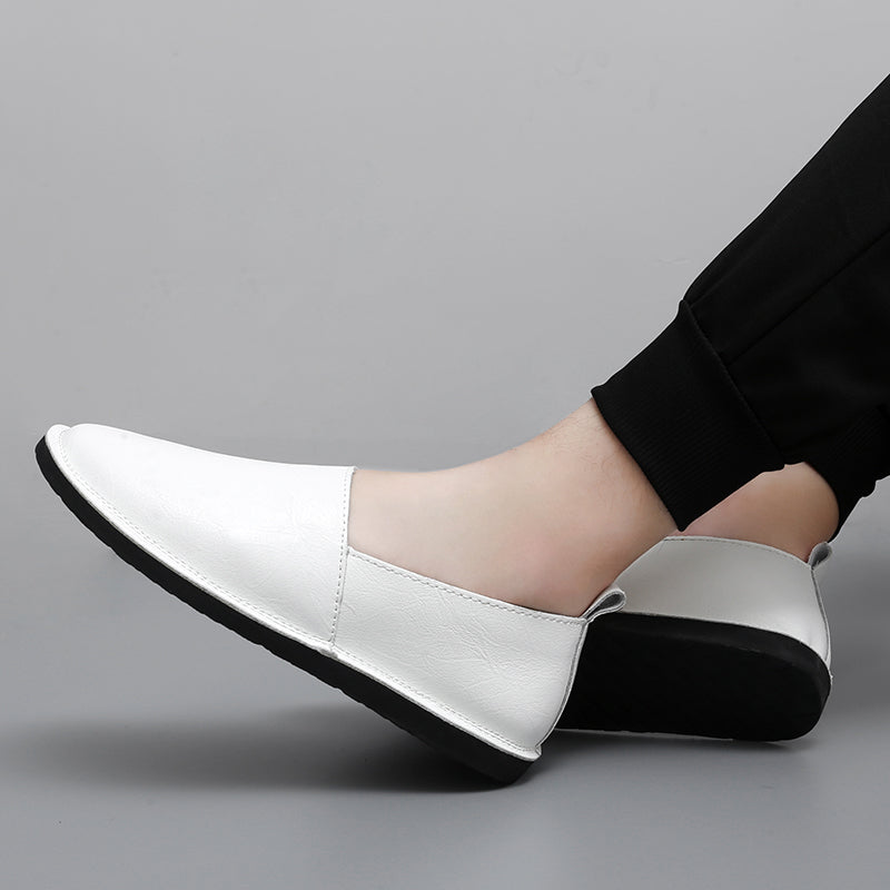 Mens Loafers Genuine Leather Slip-On