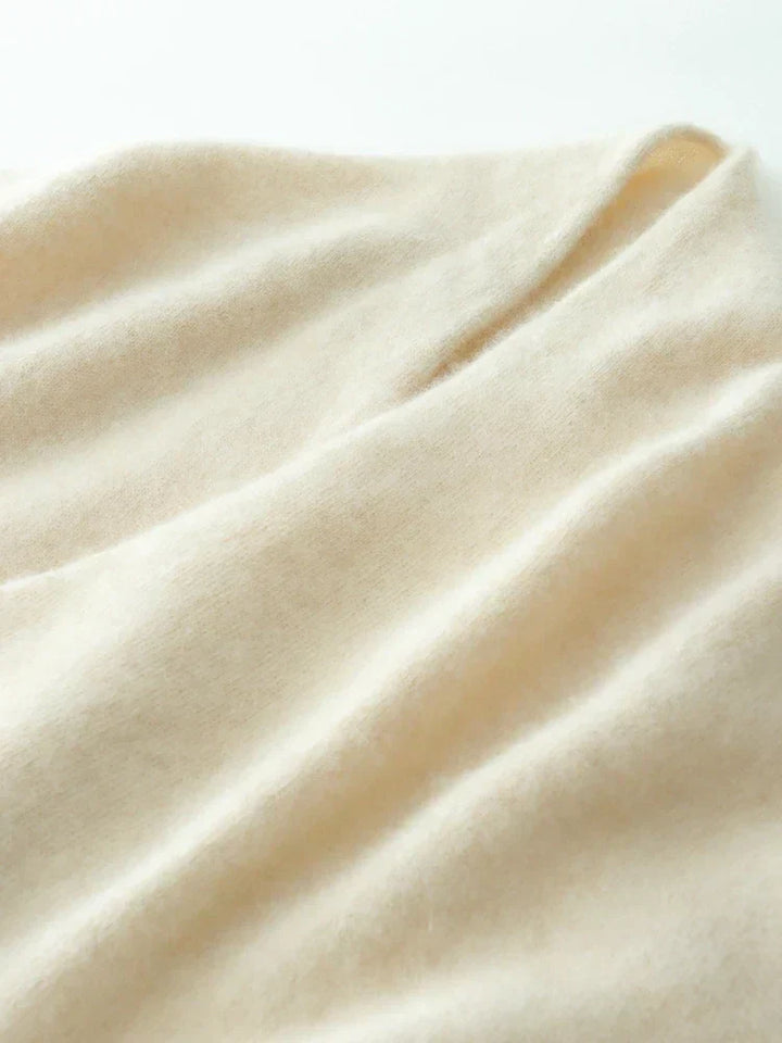 Womens Cashmere Wrap Sweater Soft Knit Crossover Style