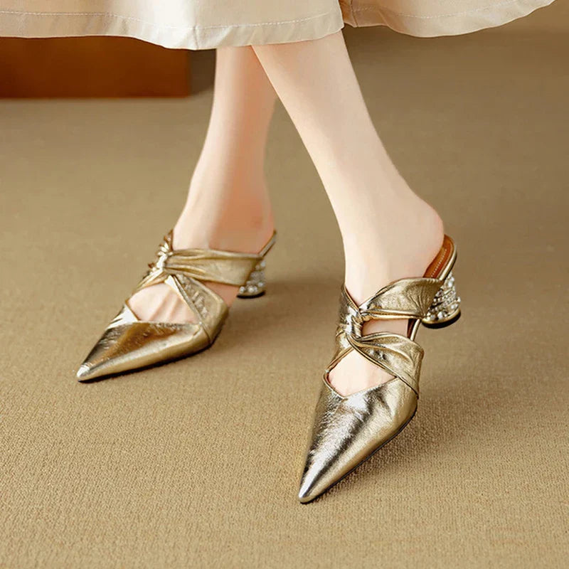 Womens High Heels Elegant Slip-On