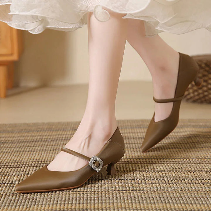 Womens Kitten Heel Shoes Classic Fit - BritishMode