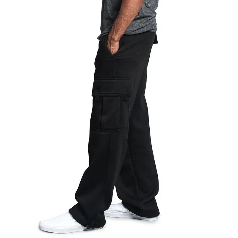 Mens Cargo Pants Multi-Pocket Relaxed Fit