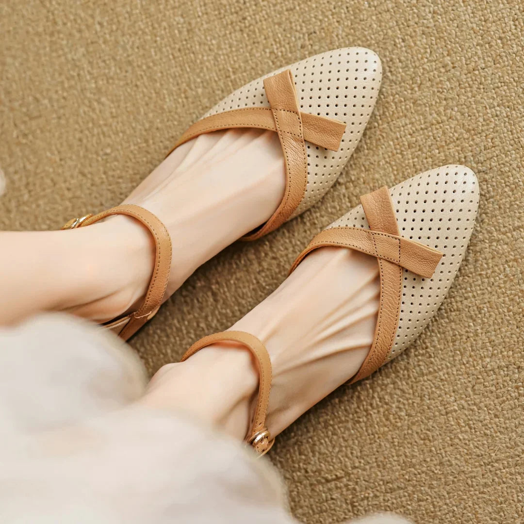 Womens Genuine Leather Pumps Classic Fit
