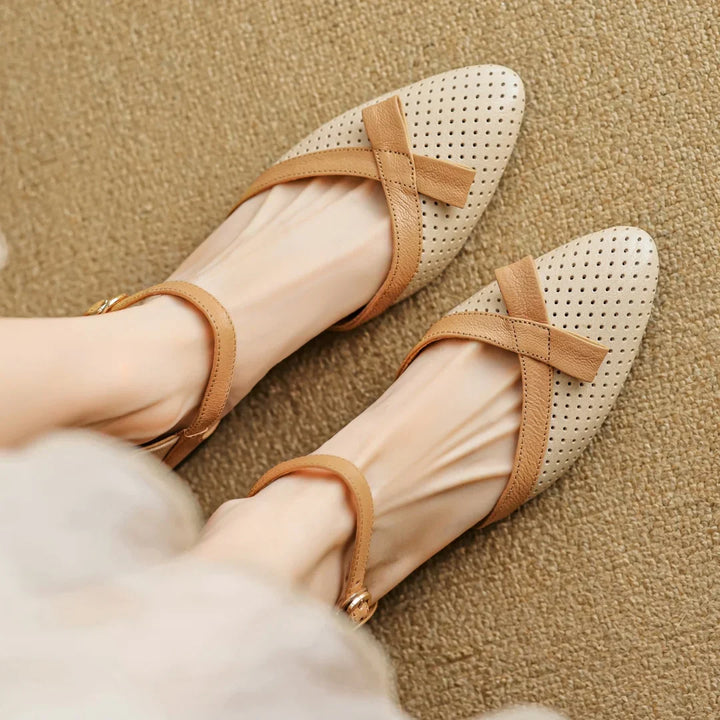 Womens Genuine Leather Pumps Classic Fit