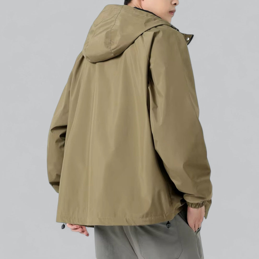 Mens Windbreaker Jacket Weather-Resistant Relaxed Fit