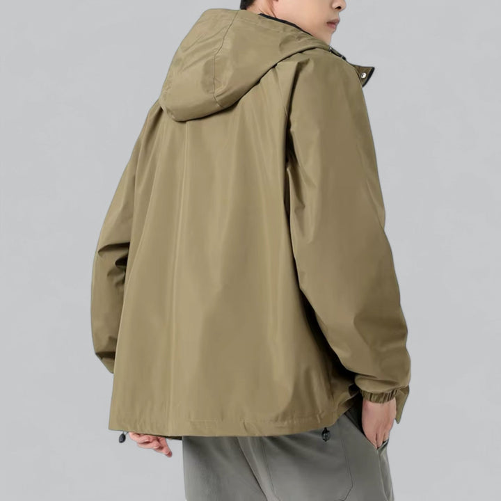 Mens Windbreaker Jacket Weather-Resistant Relaxed Fit