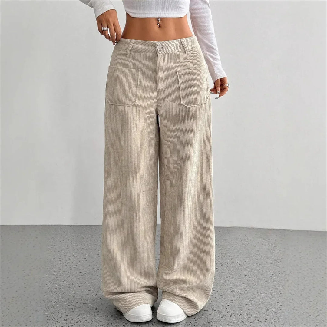 Mens Corduroy Pants Comfortable Fit - BritishMode