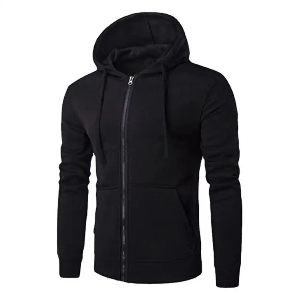 Mens Athletic Zip Hoodie Slim Fit