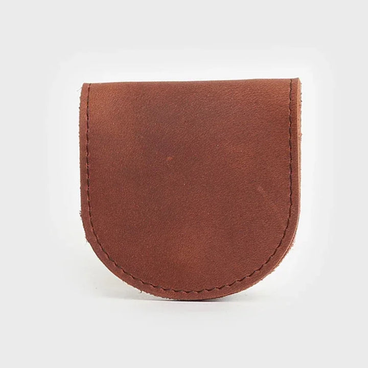 Unisex Small Leather Coin Purse Compact Design