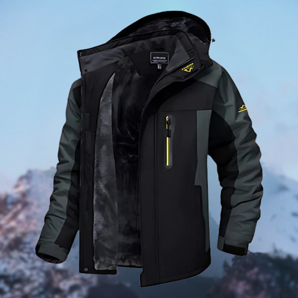 Mens Waterproof Winter Jacket Insulated Warm Fit - BritishMode