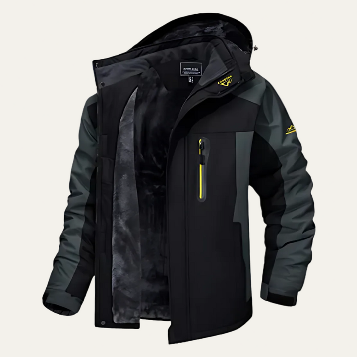 Mens Outdoor Jacket Insulated Fleece Lined Warm Fit - BritishMode