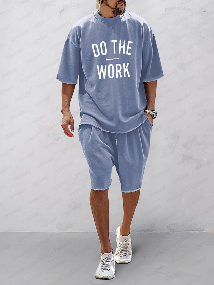 Mens Casual Sports Set Loose Fit