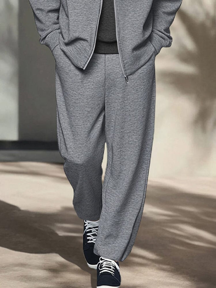 Mens Tracksuit Zip Jacket Set Athleisure Regular Fit