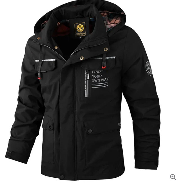 Mens Waterproof Winter Jacket Insulated Warm Fit
