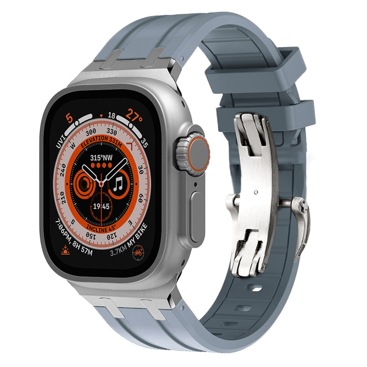 Unisex Silicone Watch Strap Durable Secure Buckle