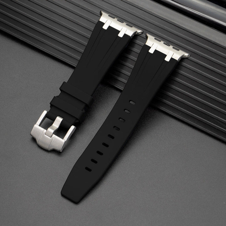 Unisex Apple Watch Strap Durable Rubber with Metal Buckle