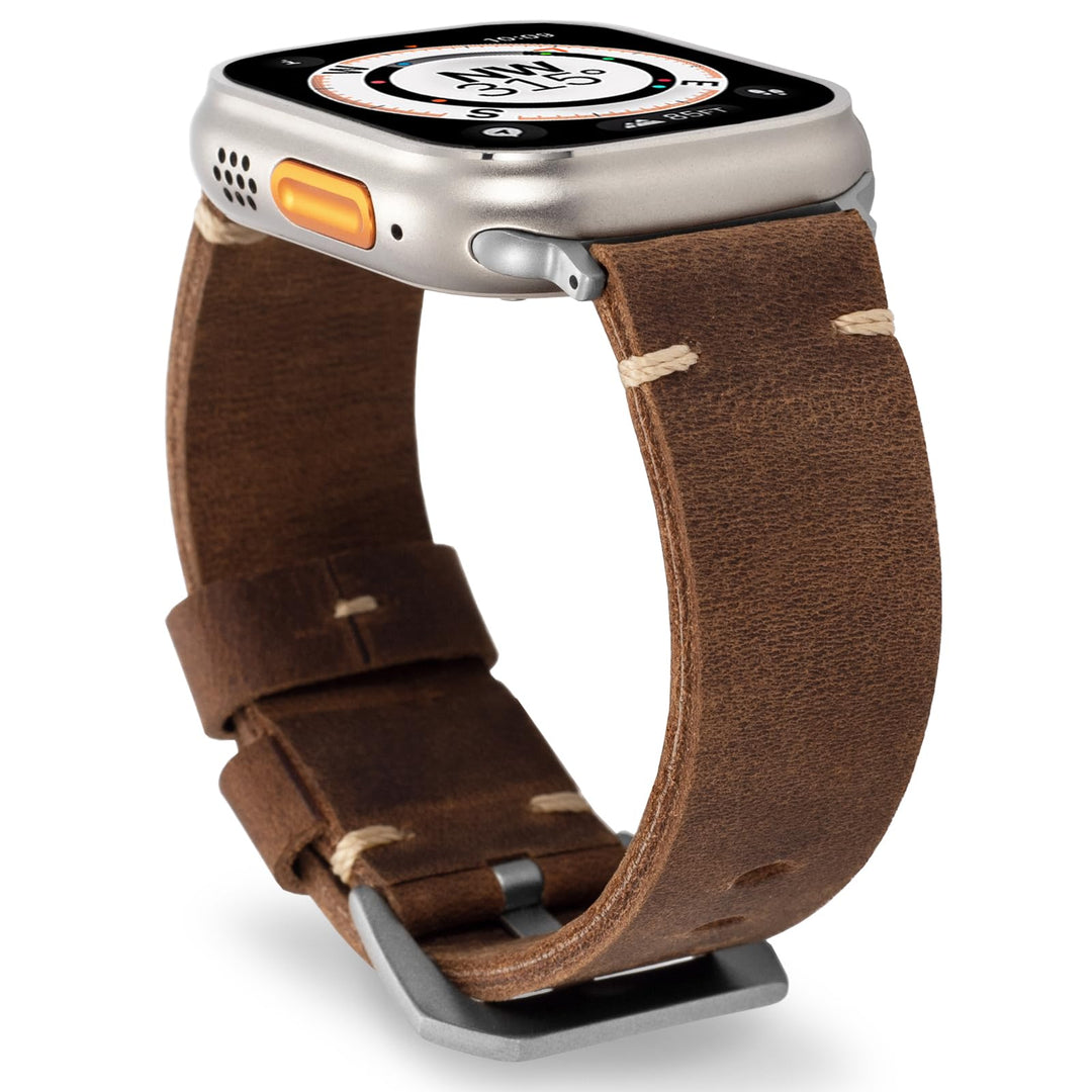 Unisex Apple Watch Band Genuine Leather Classic Fit