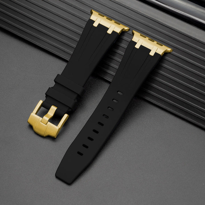 Unisex Apple Watch Strap Durable Rubber with Metal Buckle