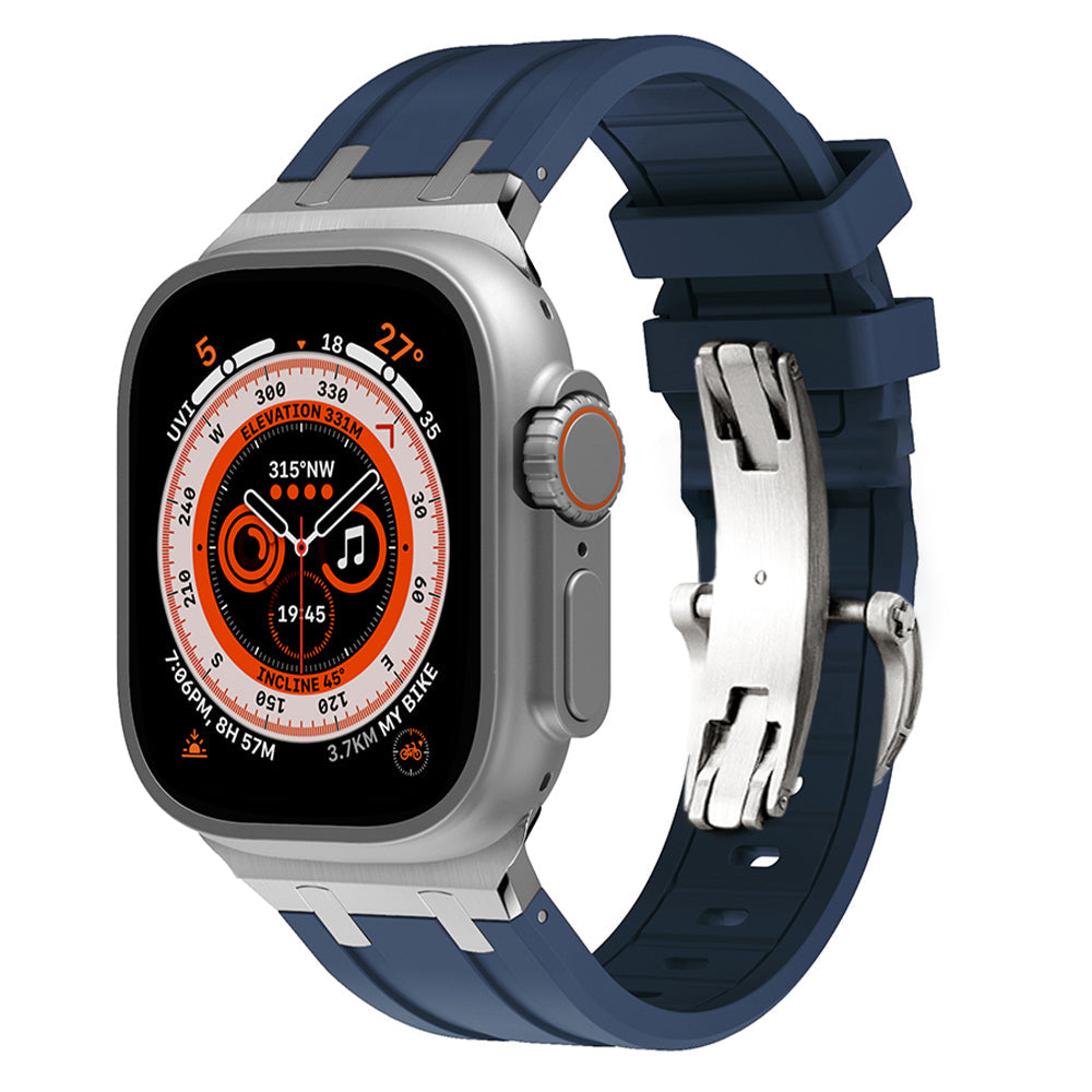 Unisex Silicone Watch Strap Durable Secure Buckle