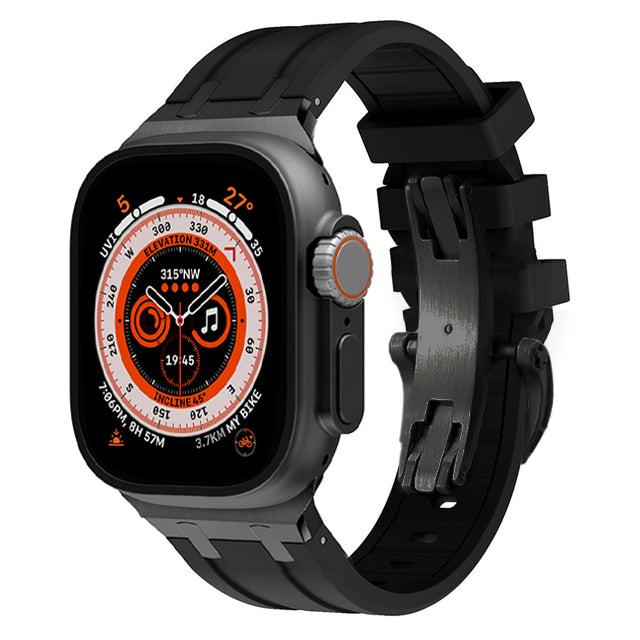 Unisex Silicone Watch Strap Durable Secure Buckle