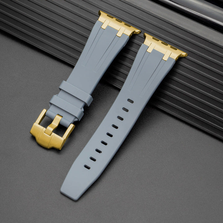Unisex Apple Watch Strap Durable Rubber with Metal Buckle