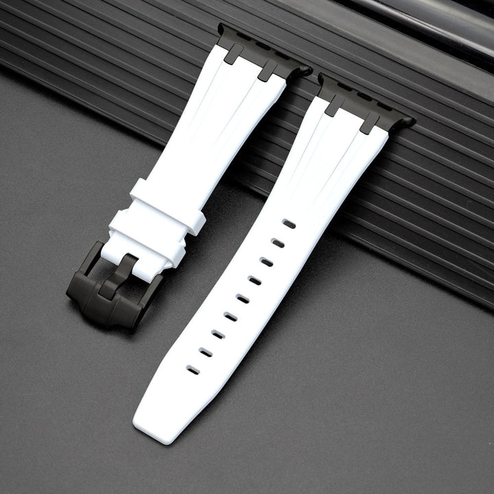 Unisex Apple Watch Strap Durable Rubber with Metal Buckle