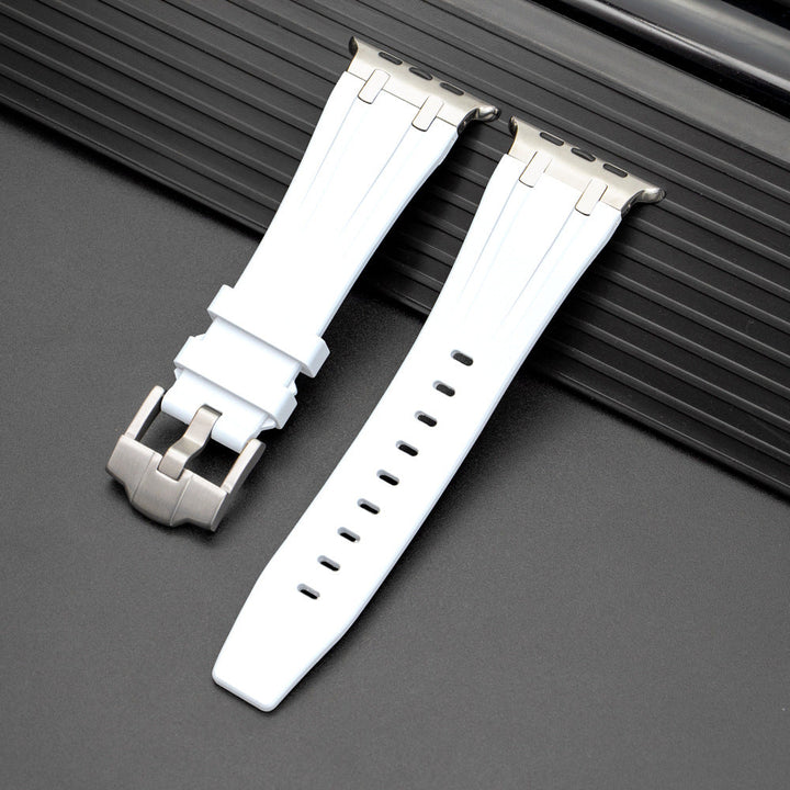 Unisex Apple Watch Strap Durable Rubber with Metal Buckle