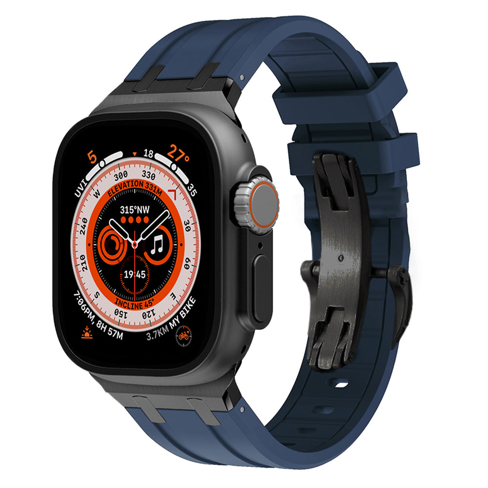 Unisex Silicone Watch Strap Durable Secure Buckle