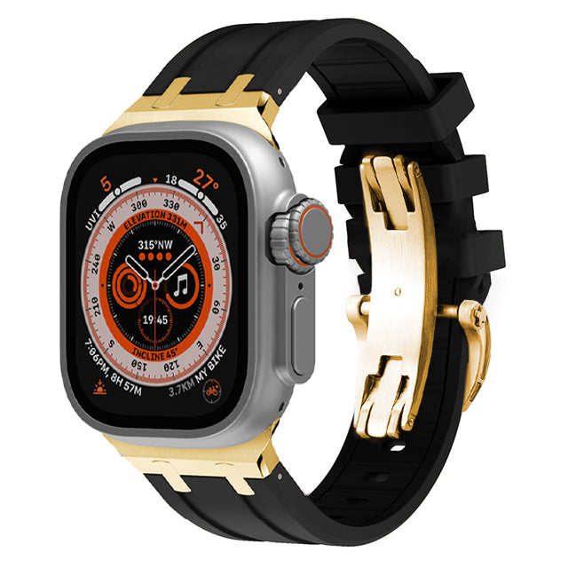 Unisex Silicone Watch Strap Durable Secure Buckle