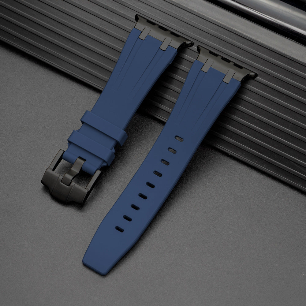 Unisex Apple Watch Strap Durable Rubber with Metal Buckle