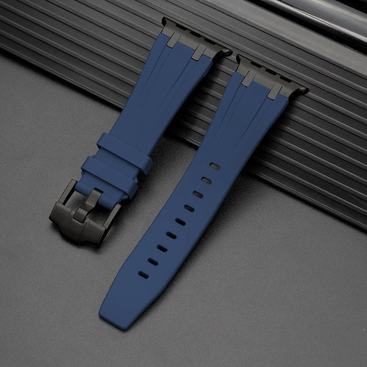 Unisex Apple Watch Strap Durable Rubber with Metal Buckle