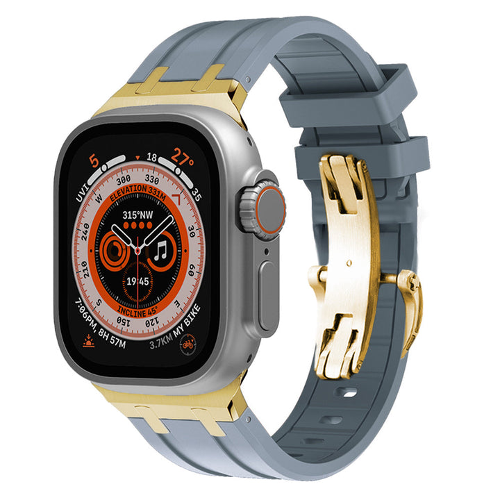 Unisex Silicone Watch Strap Durable Secure Buckle