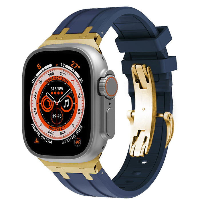 Unisex Silicone Watch Strap Durable Secure Buckle