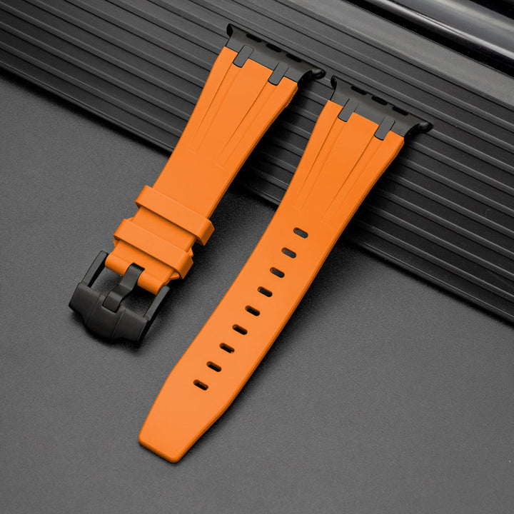 Unisex Apple Watch Strap Durable Rubber with Metal Buckle