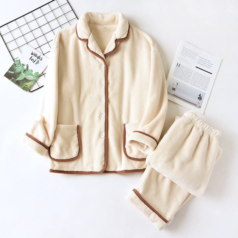 Womens Pajama Top Cotton Relaxed Fit Collared Button Front - BritishMode