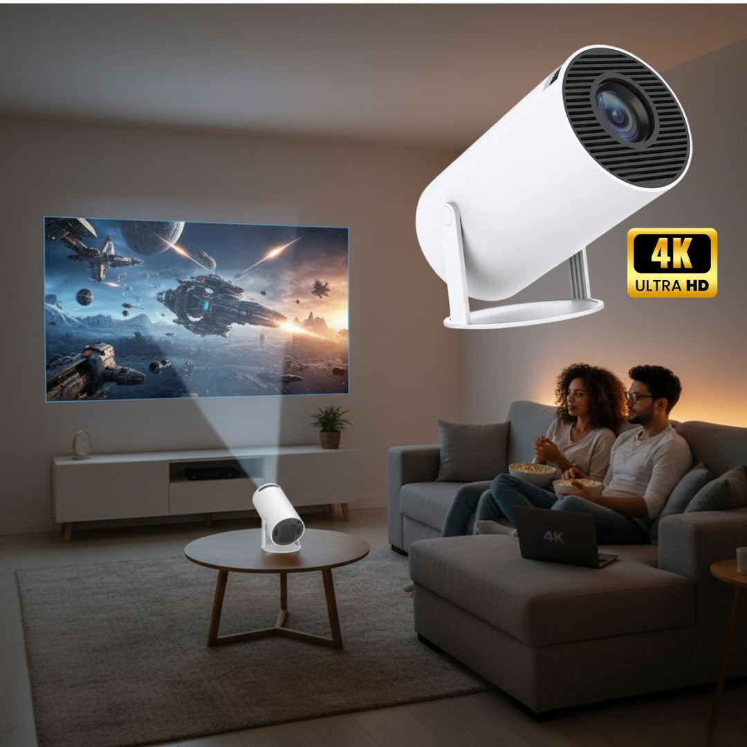 Portable 4K Mini Projector Handheld with Auto Focus - BritishMode