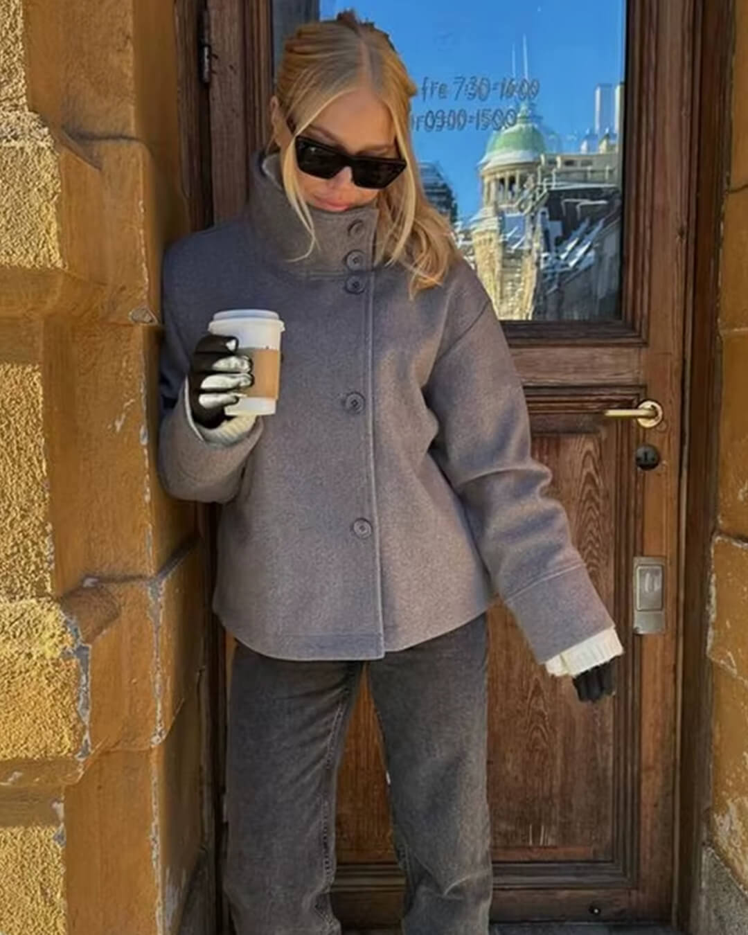 Womens Padded Parka Coat with Large Hood Warm Insulated - BritishMode
