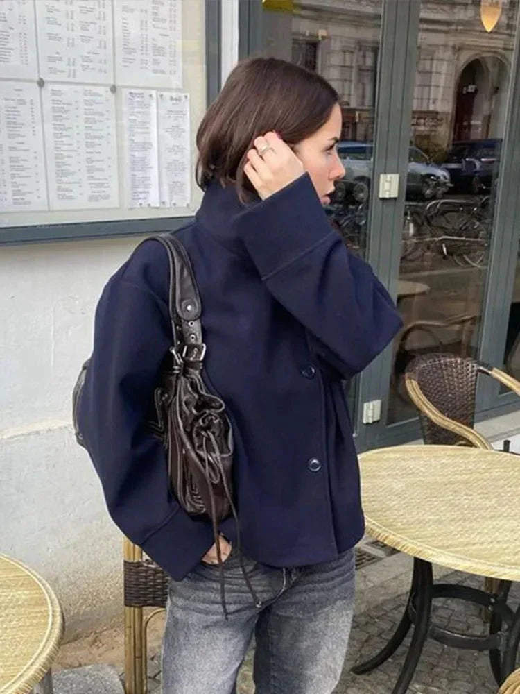 Womens Padded Parka Coat with Large Hood Warm Insulated
