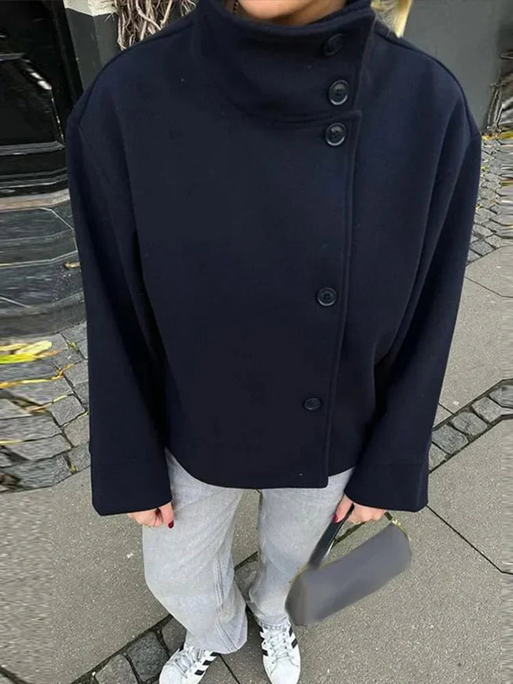 Womens Padded Parka Coat with Large Hood Warm Insulated