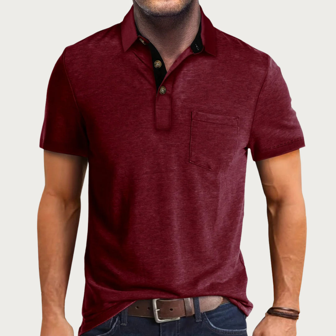 Mens Casual Polo Shirt Classic Fit