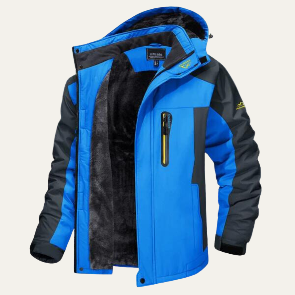 Mens Outdoor Jacket Insulated Fleece Lined Warm Fit